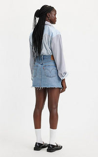 Thumbnail for Recrafted Icon Skirt Novel Notion, Mini Skirt by Levis | LIT Boutique