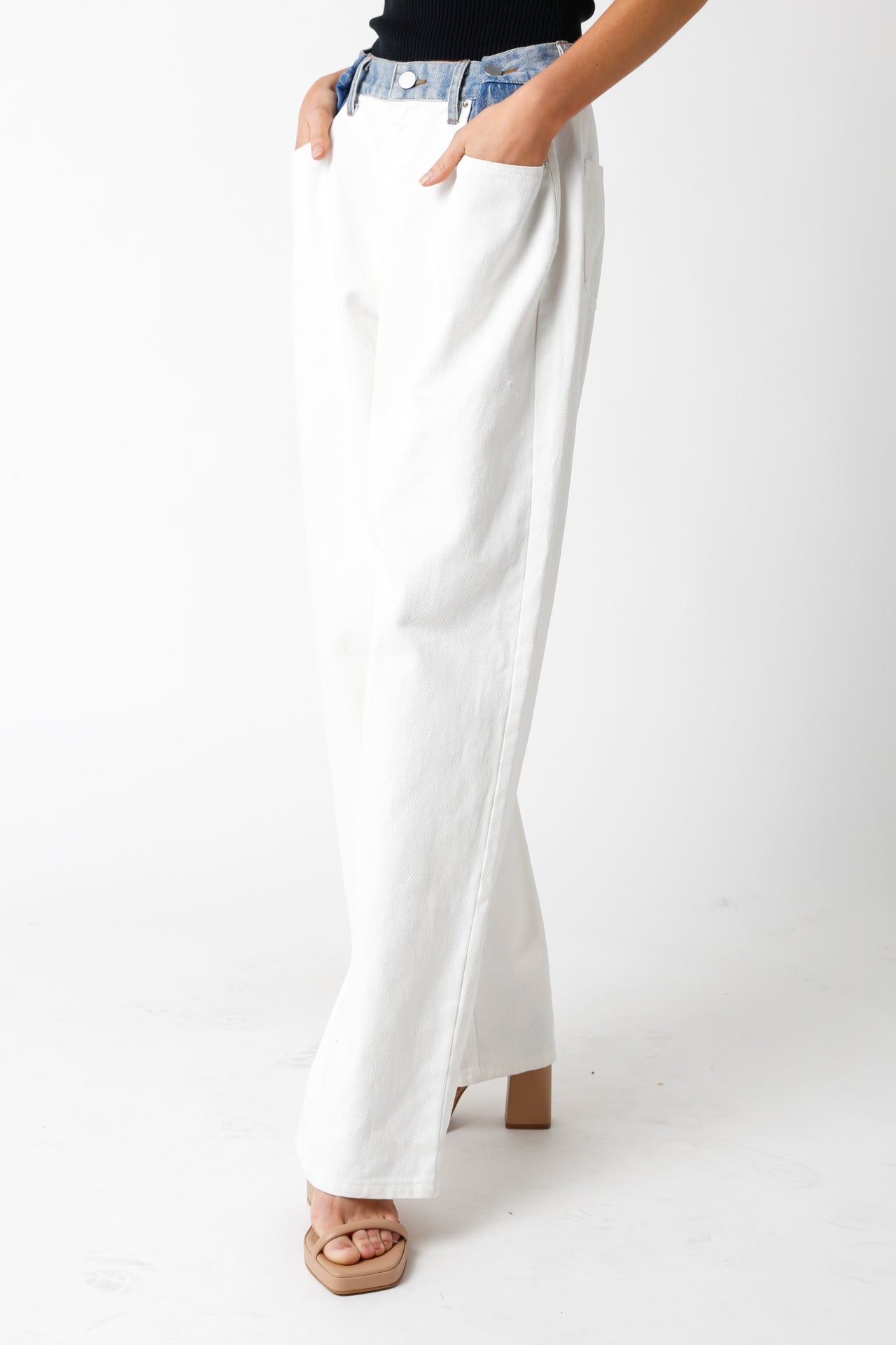Does Wonders Pants White, Pant Bottom by Olivaceous | LIT Boutique