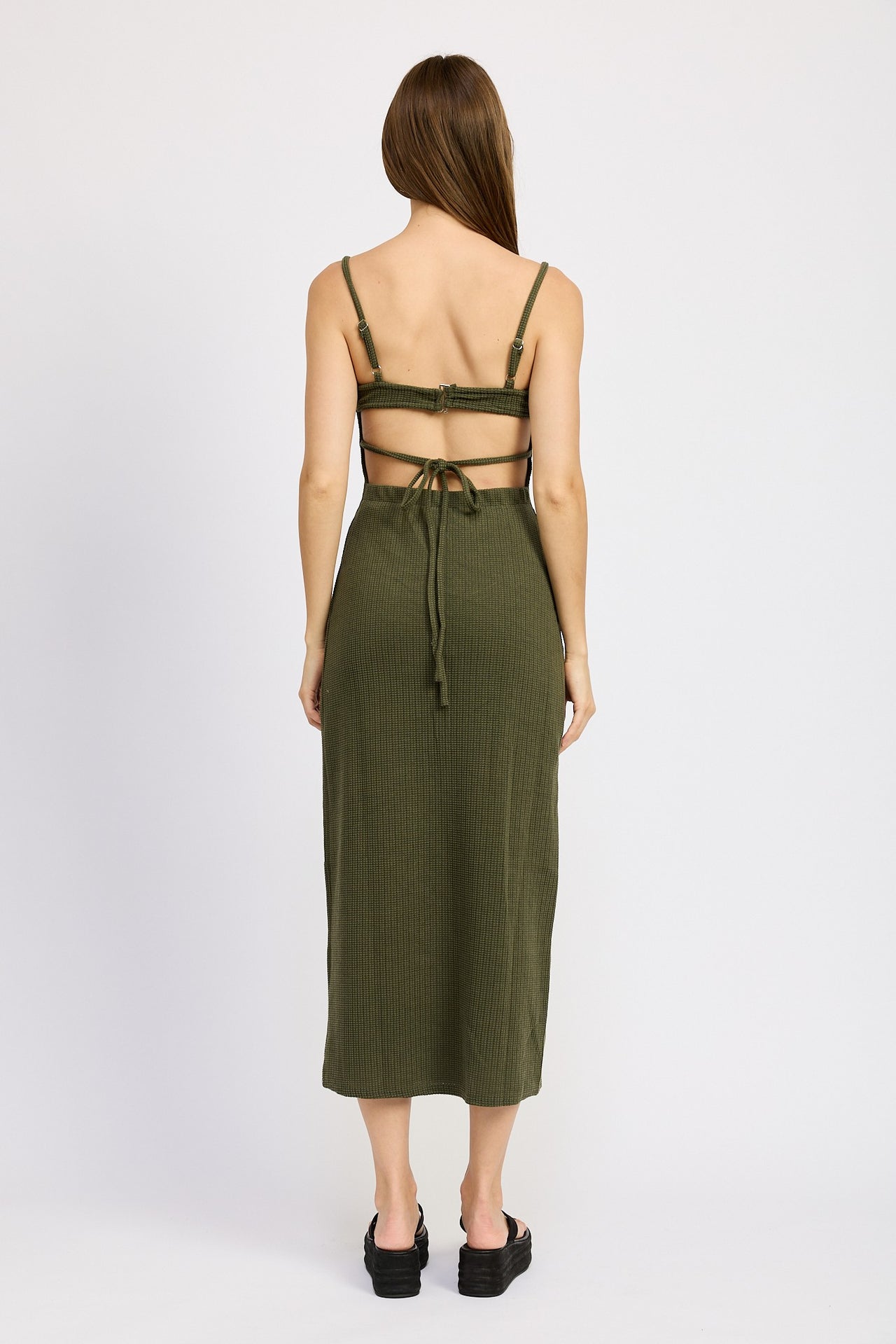 Lush Grove Dress Dark Olive, Jumpsuit Dress by Emory Park | LIT Boutique