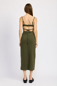 Thumbnail for Lush Grove Dress Dark Olive, Jumpsuit Dress by Emory Park | LIT Boutique