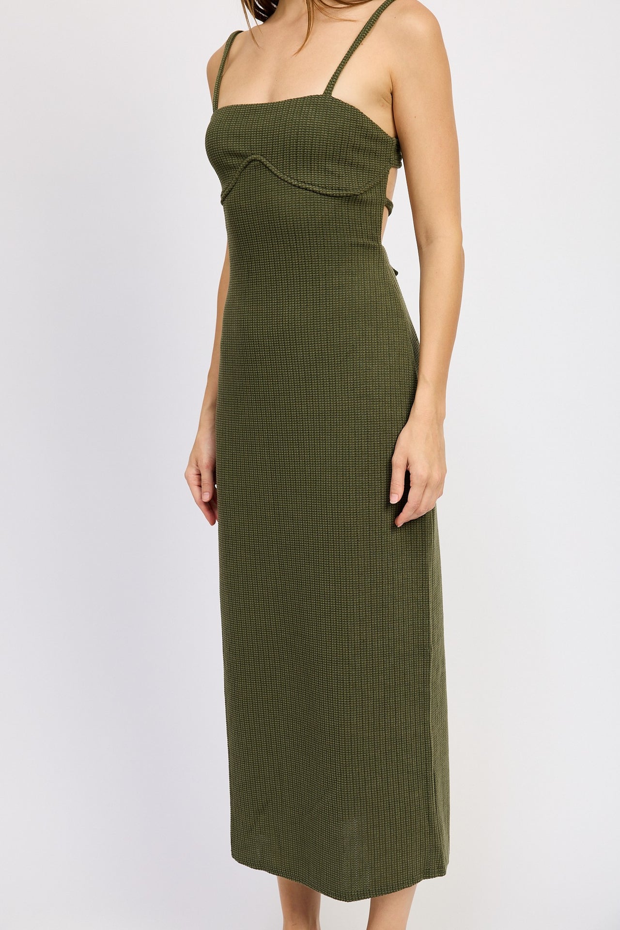 Lush Grove Dress Dark Olive, Jumpsuit Dress by Emory Park | LIT Boutique