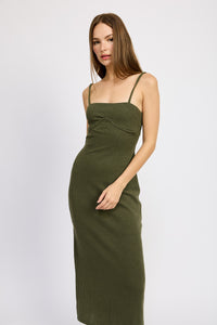 Thumbnail for Lush Grove Dress Dark Olive, Jumpsuit Dress by Emory Park | LIT Boutique