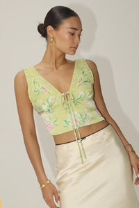 Thumbnail for Dreamer Top Green, Tank Blouse by Bailey Rose | LIT Boutique