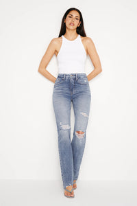 Thumbnail for Good Icon Straight Jeans Indigo, Boyfriend Denim by Good American | LIT Boutique