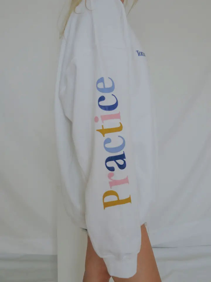 Practice Presence Sweatshirt X Jo Johnson Overby, Sweat Lounge by FRIDAY + SATURDAY | LIT Boutique