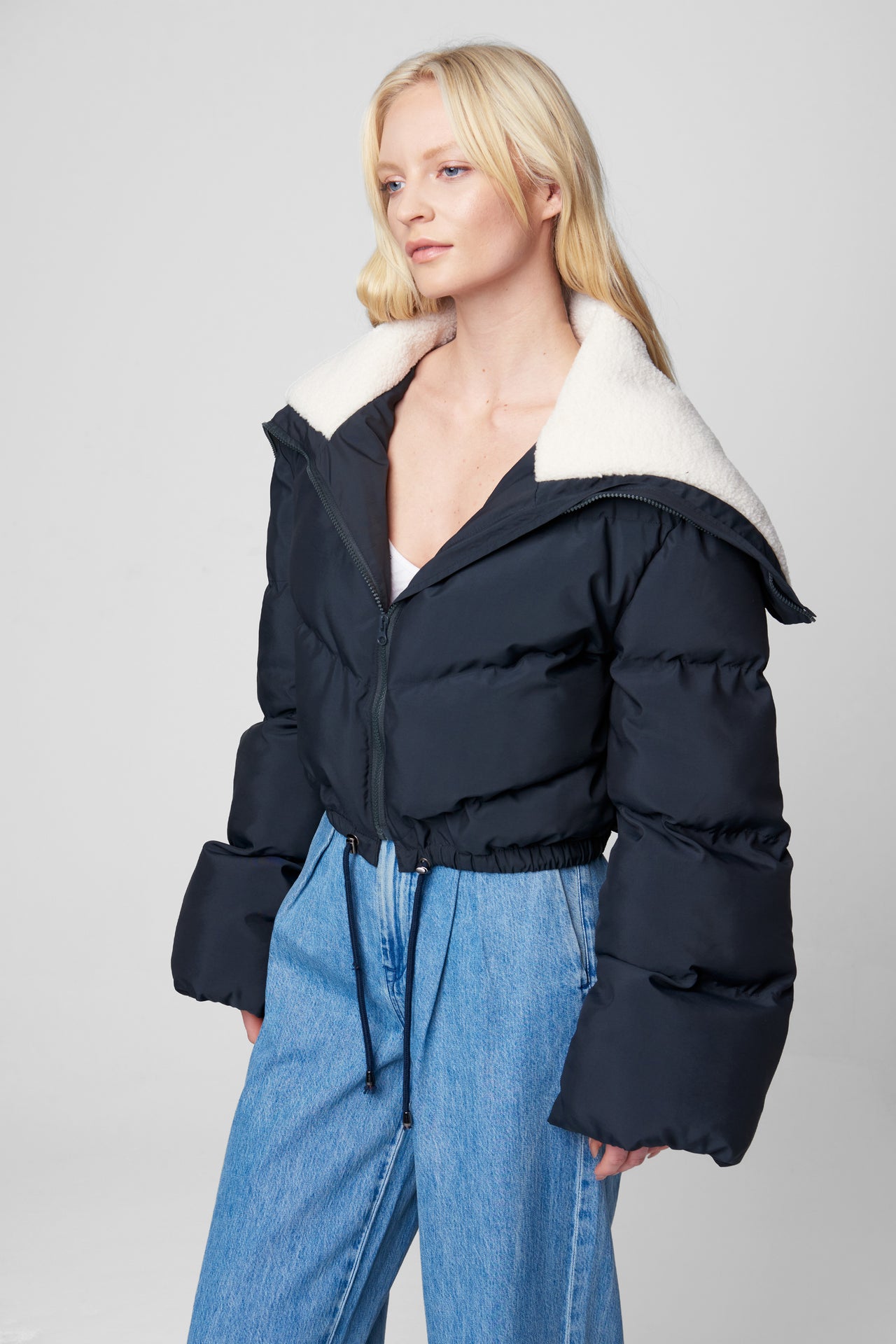 Open Mic Nylon Puffer Jacket, Jacket by Blank NYC | LIT Boutique