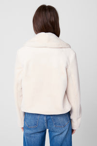 Thumbnail for Snow Queen Faux Fur Cropped Jacket, Jacket by Blank NYC | LIT Boutique