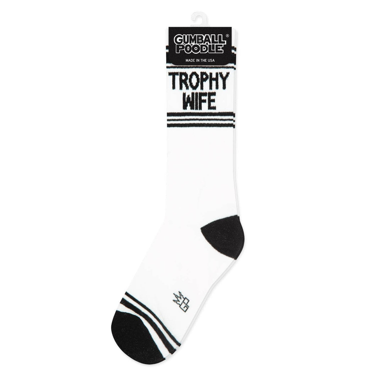 Trophy Wife Gym Crew Socks - Bachelorette Gift,  by Gumball Poodle | LIT Boutique