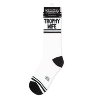 Thumbnail for Trophy Wife Gym Crew Socks - Bachelorette Gift,  by Gumball Poodle | LIT Boutique