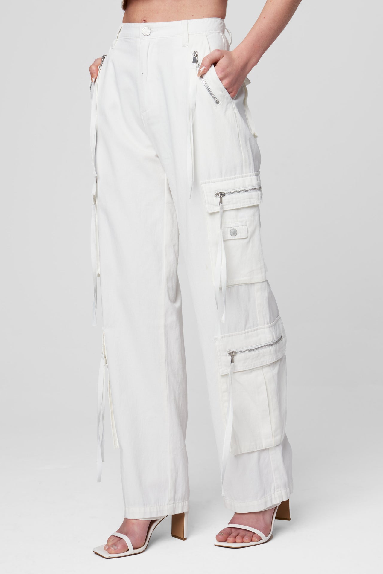 Creamy Scoop Cargo, Pant Bottom by Blank NYC | LIT Boutique