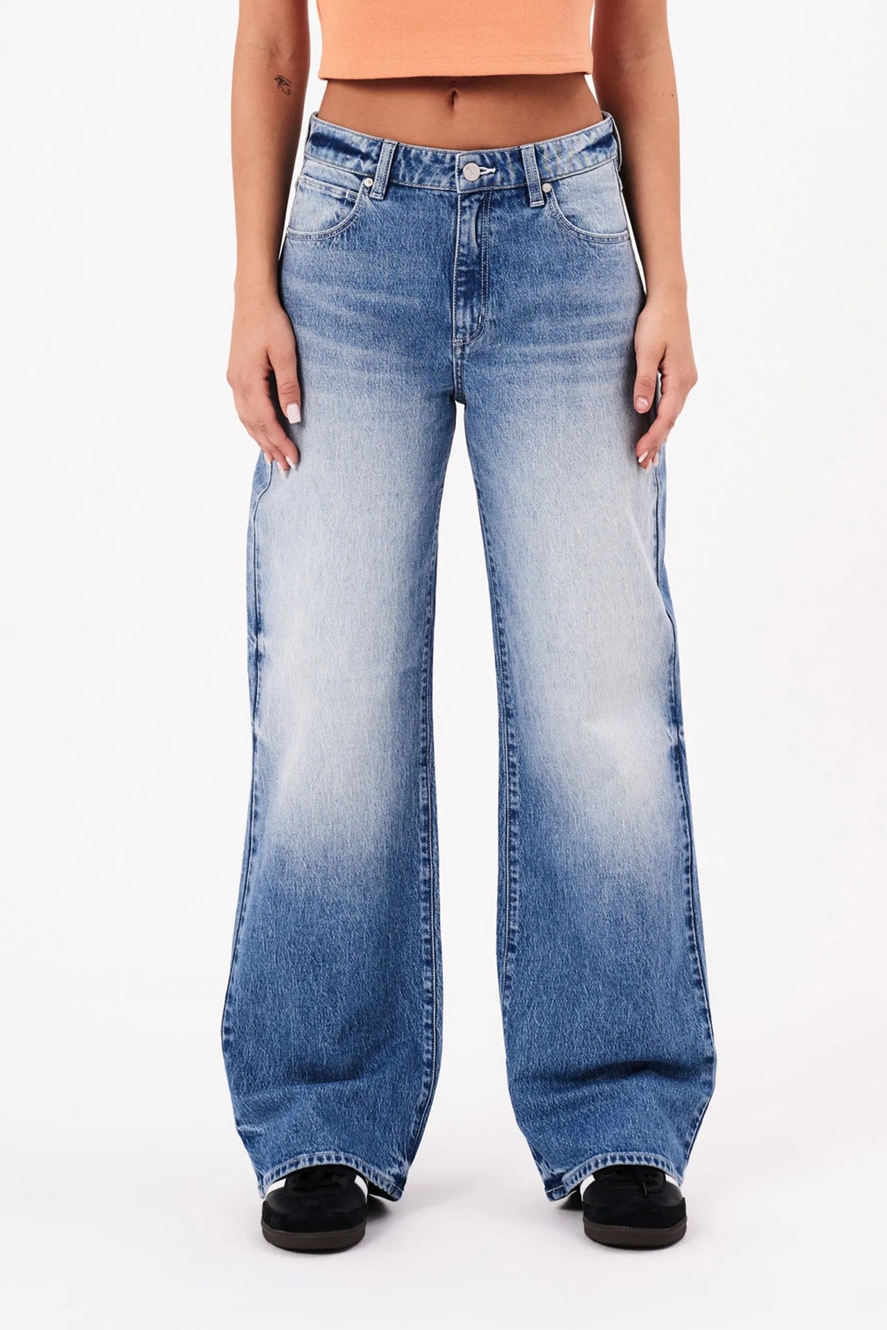 95 Baggy Vesta Jeans Vintage Blue, Boyfriend Denim by Abrand | LIT Boutique