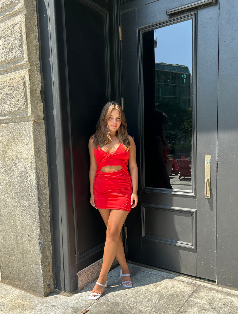 Dezy Mini Dress Red, Mini Dress by De Sepreso | LIT Boutique