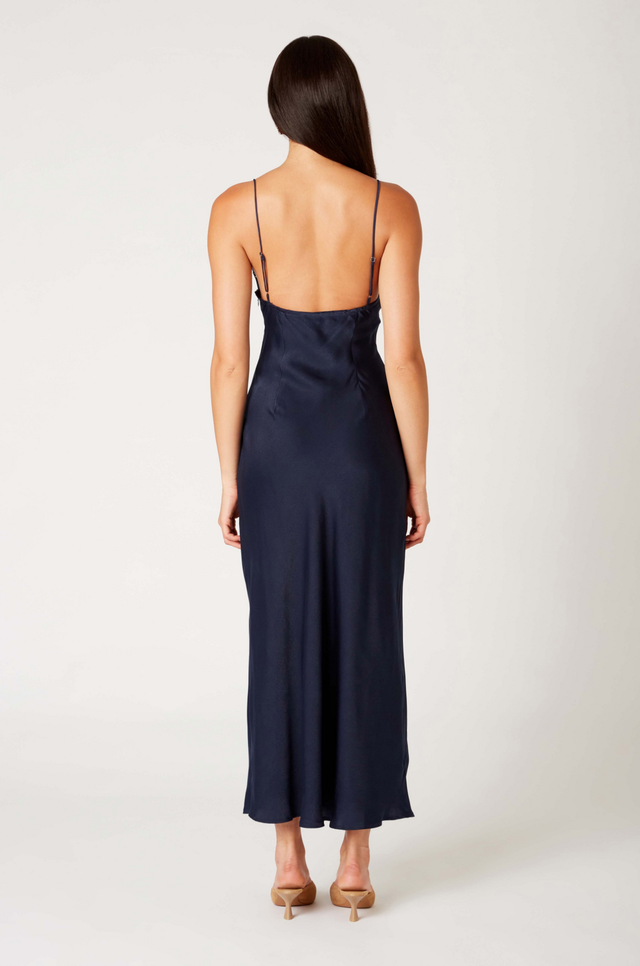 Jasmine Dress Navy Blue, Maxi Dress by NIA | LIT Boutique