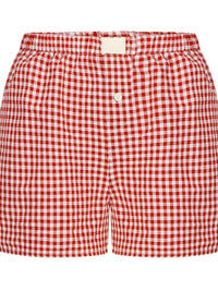 Thumbnail for Gingham Boxer Shorts Red