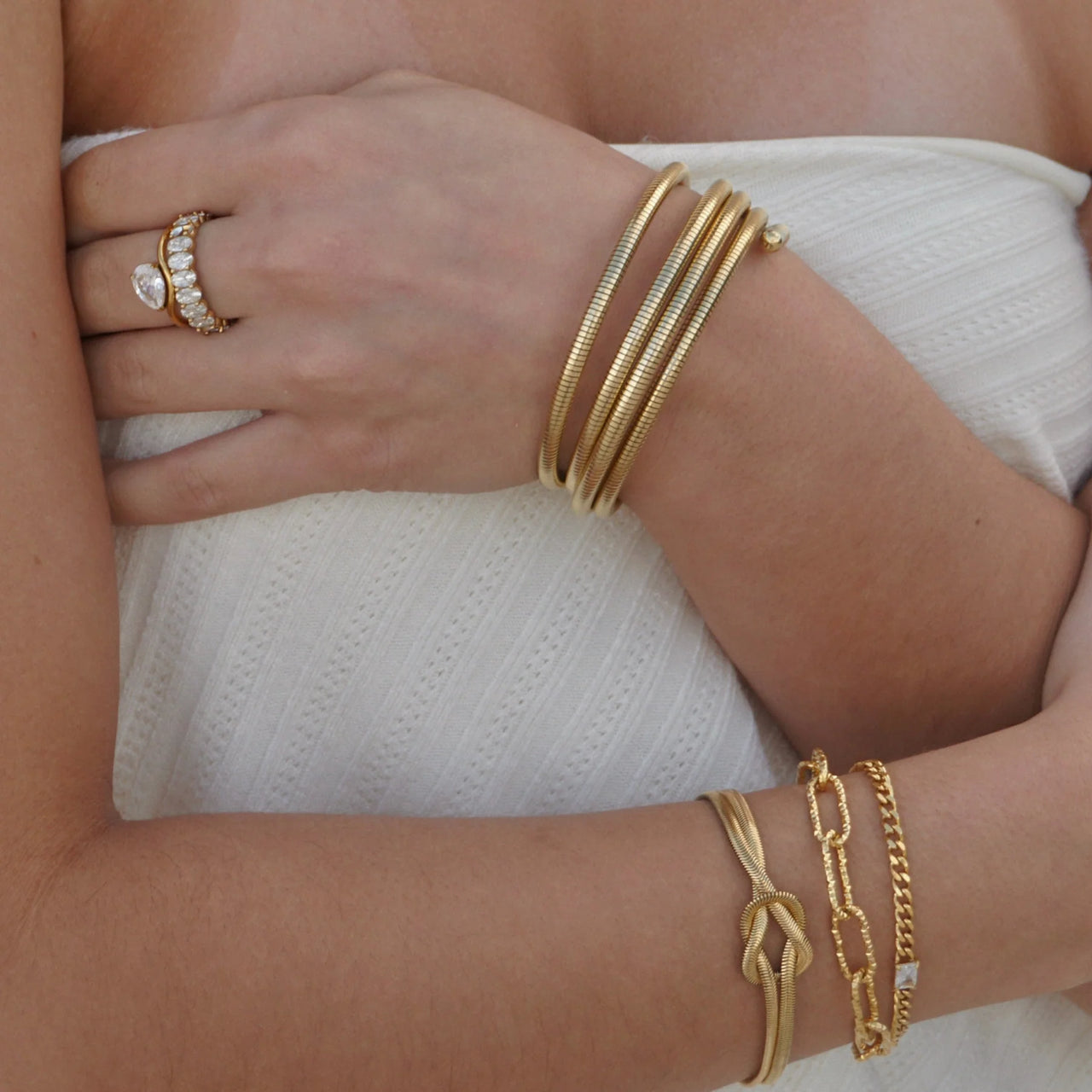 Millie Chain Bracelet Gold, Bracelet Jewelry by Ellie Vail | LIT Boutique