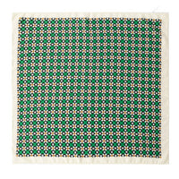 Thumbnail for Vintage Plaid Print Square Scarf in Green,  by Refine | LIT Boutique