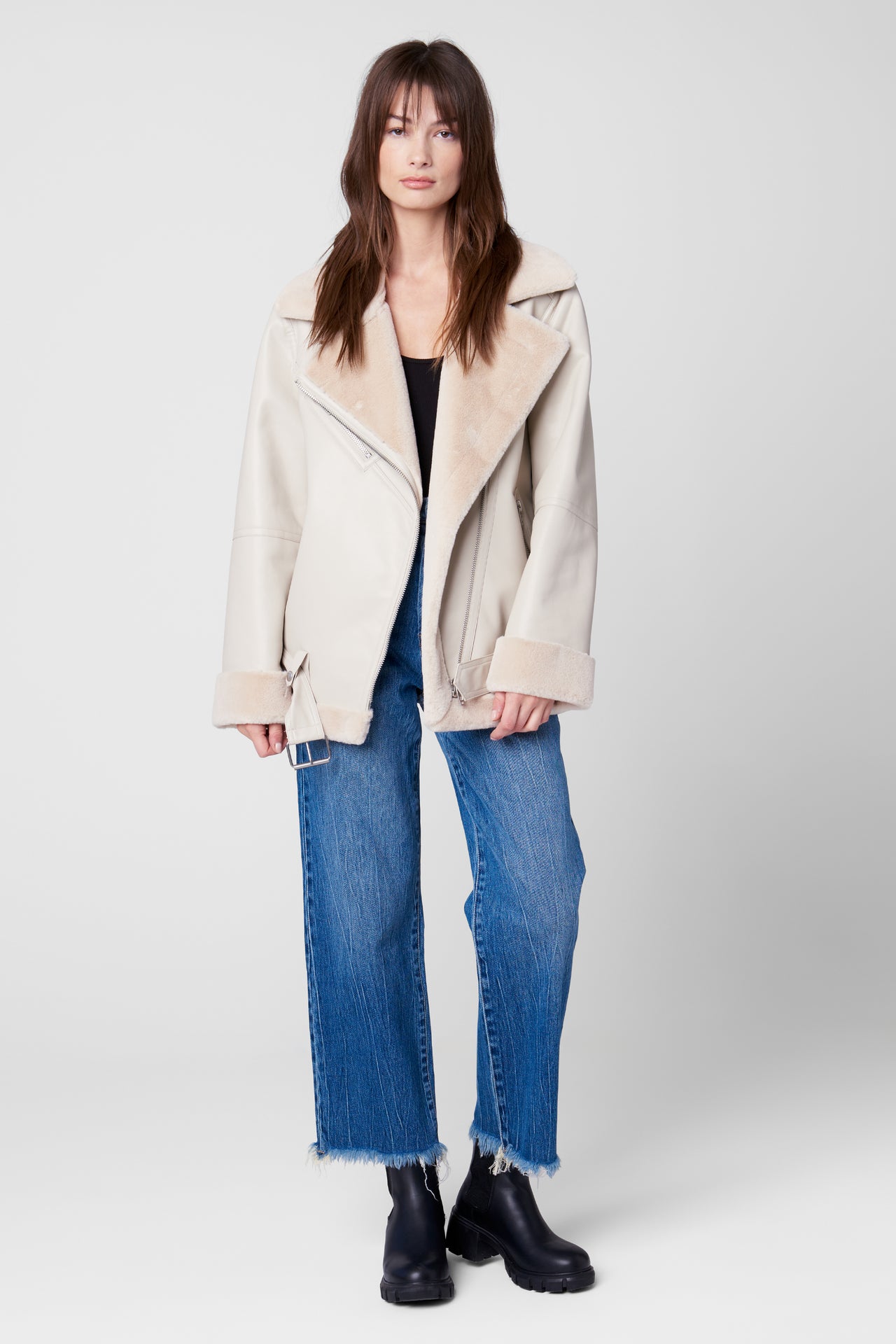Break The Ice Coat White, Coat Jacket by Blank NYC | LIT Boutique