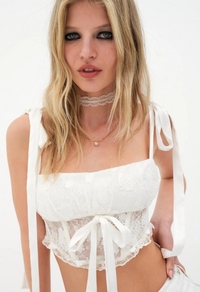 Thumbnail for Cecily Top White Lace, Tank Blouse by for Love & Lemons | LIT Boutique