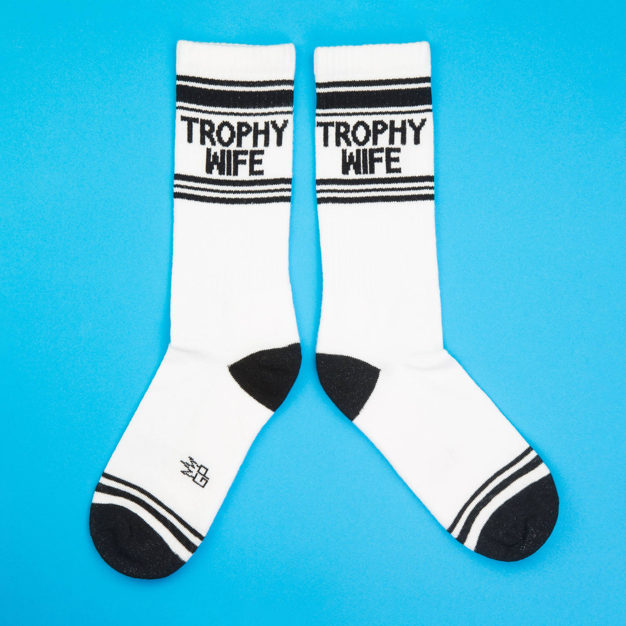Trophy Wife Gym Crew Socks - Bachelorette Gift,  by Gumball Poodle | LIT Boutique