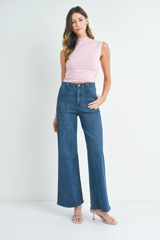 Power Stride Flare Denim, Flare Denim by Just Black | LIT Boutique