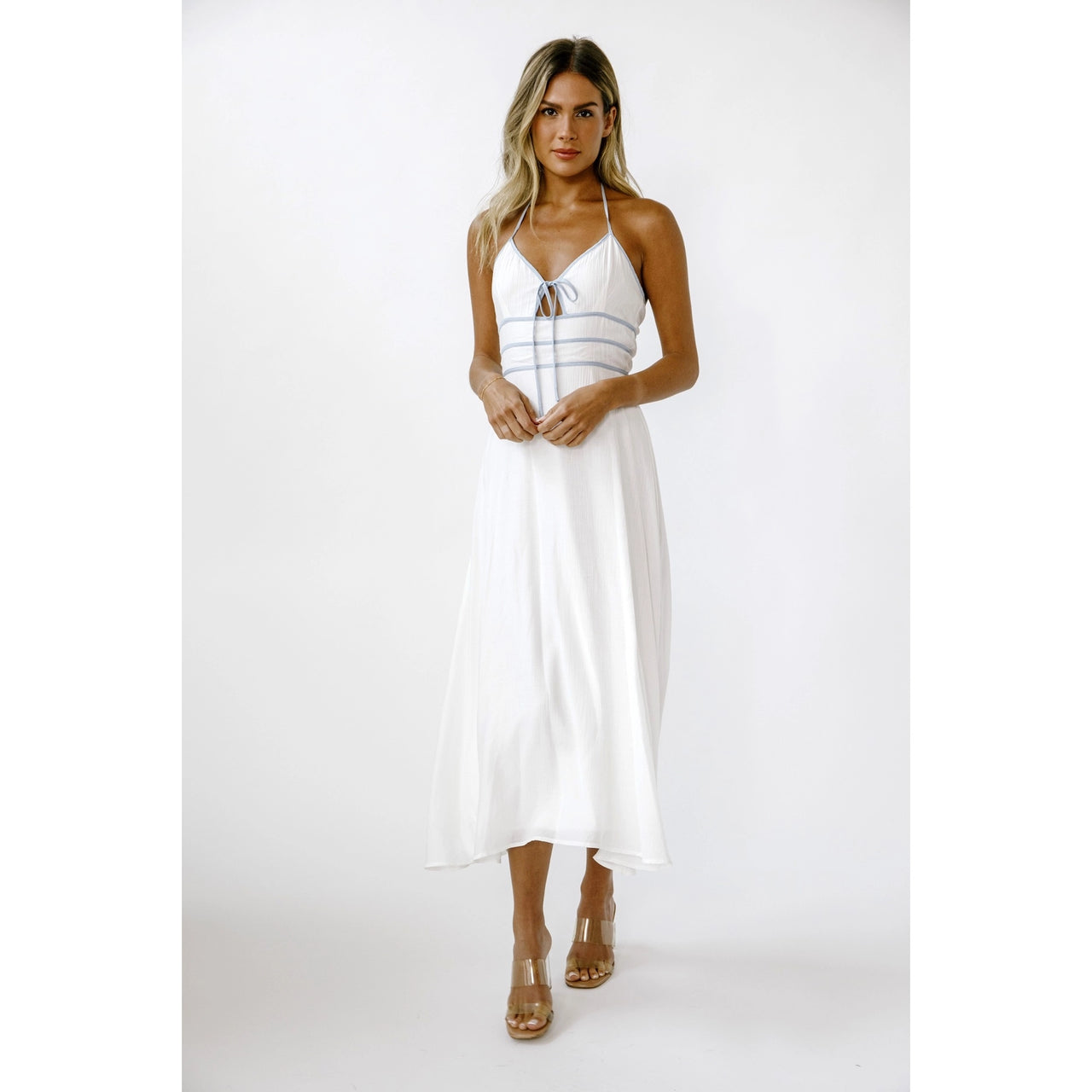 Bride To Be Midi Dress White, Midi Dress by Storia | LIT Boutique