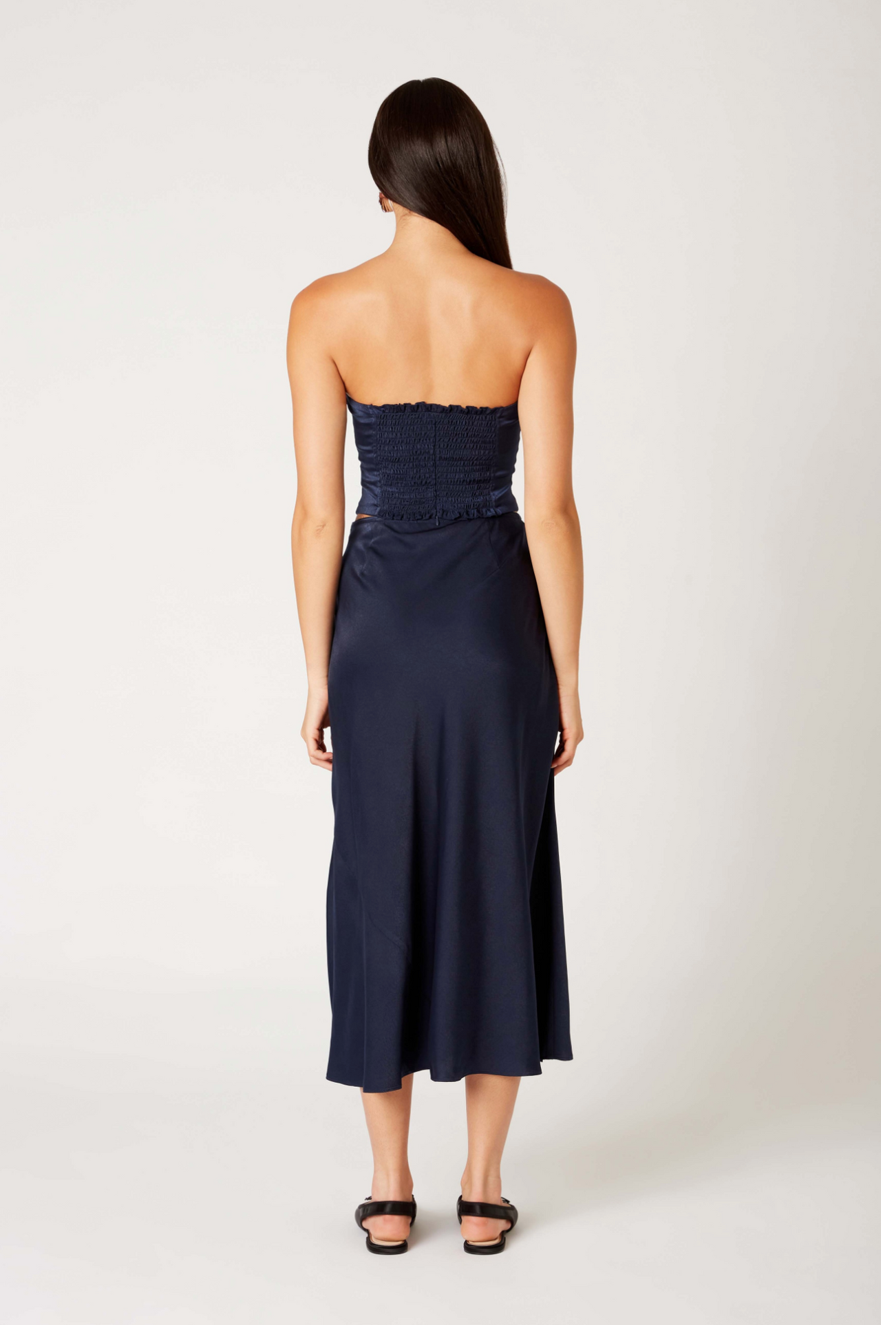 Lucas Corset Midi Dress Navy Blue, Midi Dress by NIA | LIT Boutique