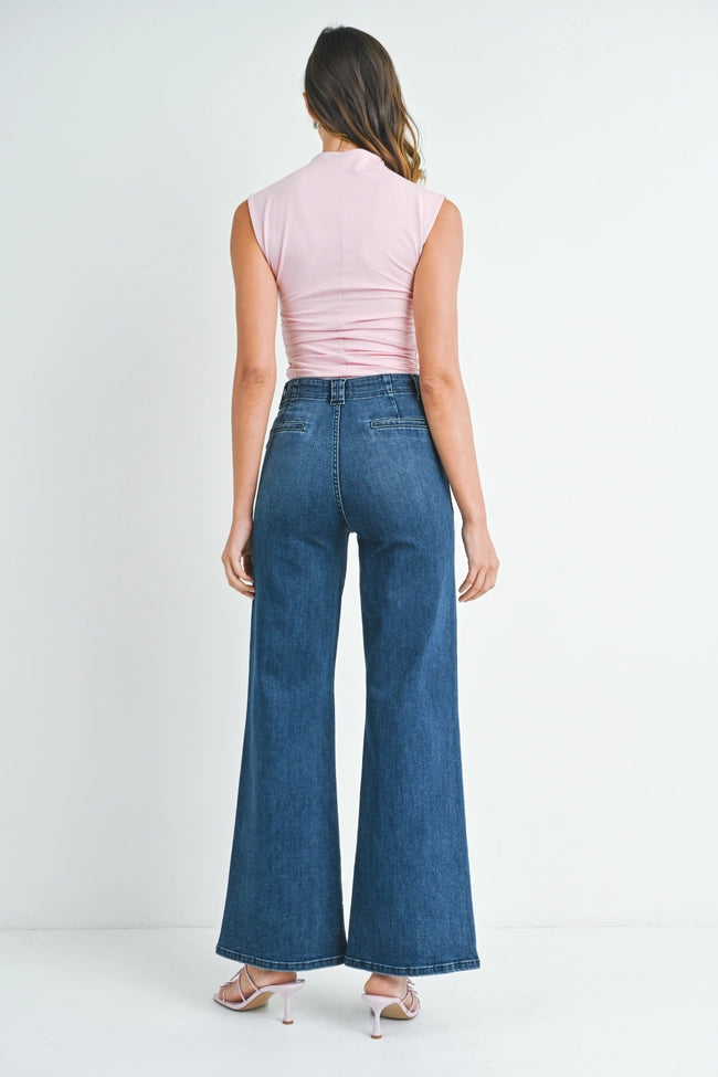 Power Stride Flare Denim, Flare Denim by Just Black | LIT Boutique