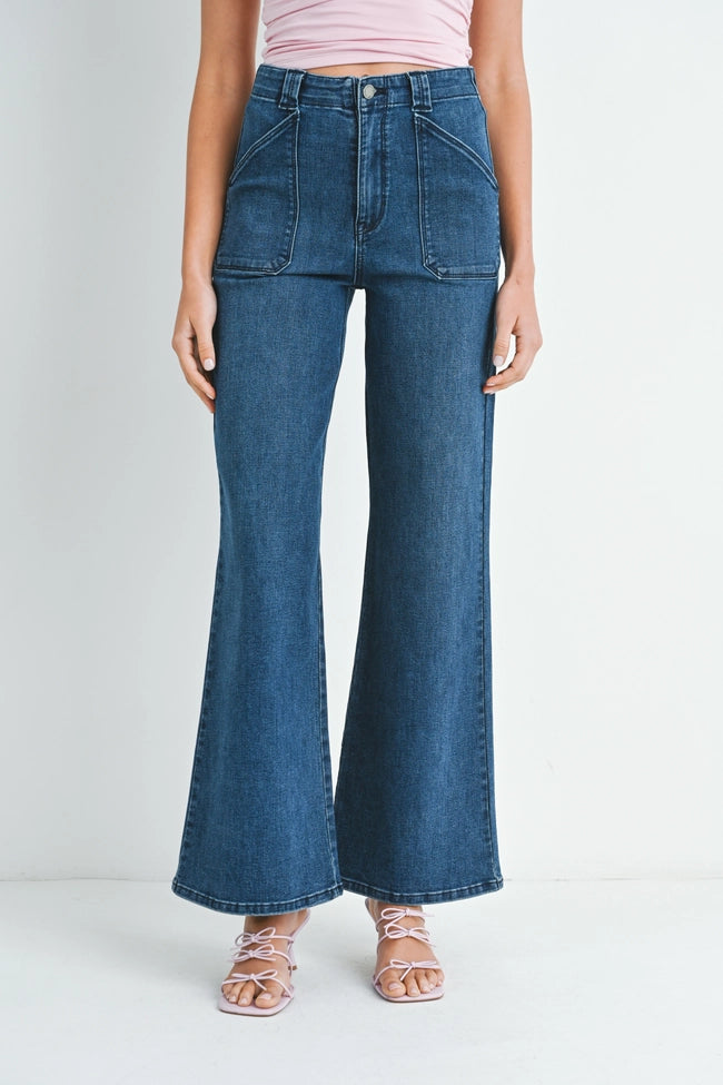 Power Stride Flare Denim, Flare Denim by Just Black | LIT Boutique