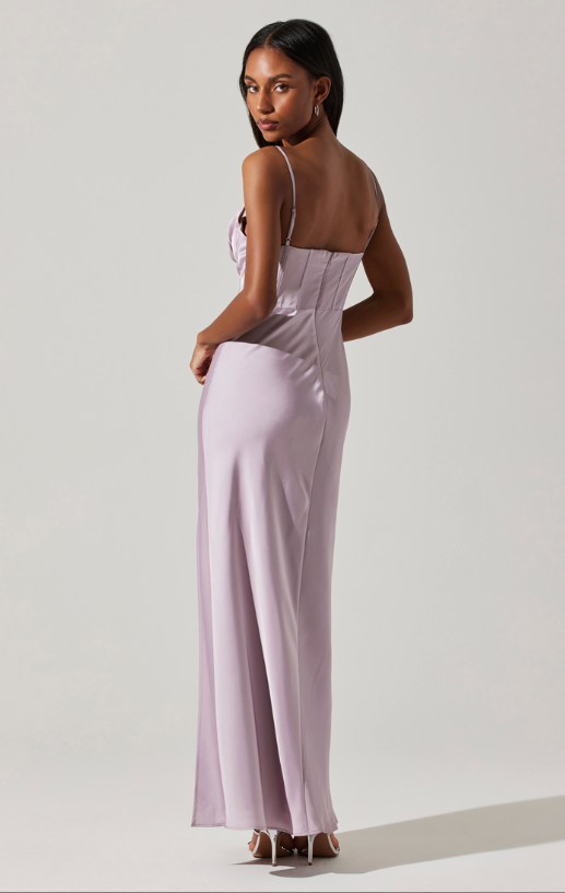 Cannes Maxi Dress Silver Lilac, Maxi Dress by ASTR | LIT Boutique