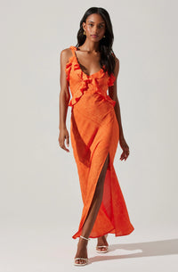 Thumbnail for Sorbae Midi Dress Orange, Midi Dress by ASTR | LIT Boutique