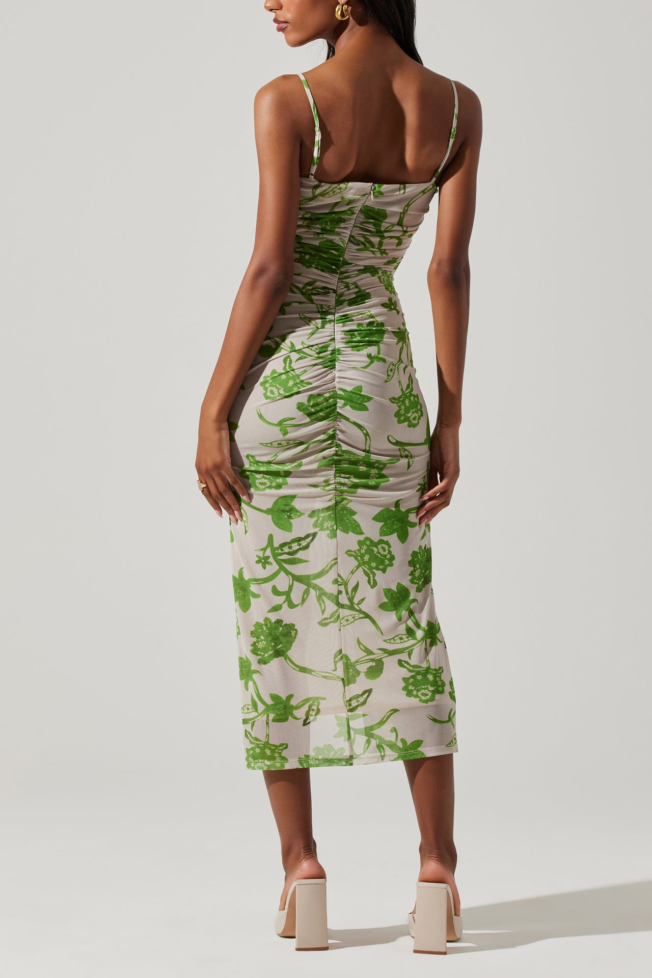 Palmero Dress Taupe Green, Midi Dress by ASTR | LIT Boutique