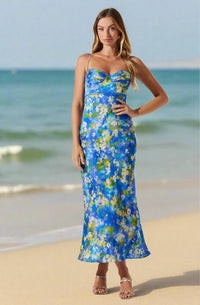 Thumbnail for Florianne Maxi Dress Blue Multi, Midi Dress by ASTR | LIT Boutique
