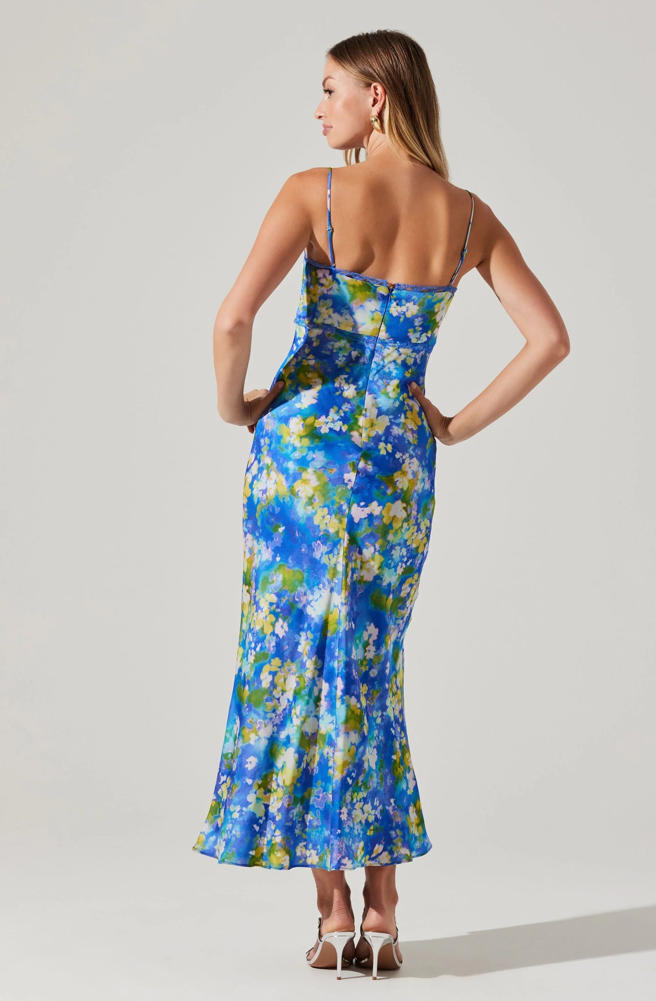 Florianne Maxi Dress Blue Multi, Midi Dress by ASTR | LIT Boutique