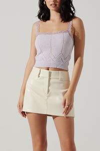 Thumbnail for Milani Skirt Cream, Mini Skirt by ASTR | LIT Boutique