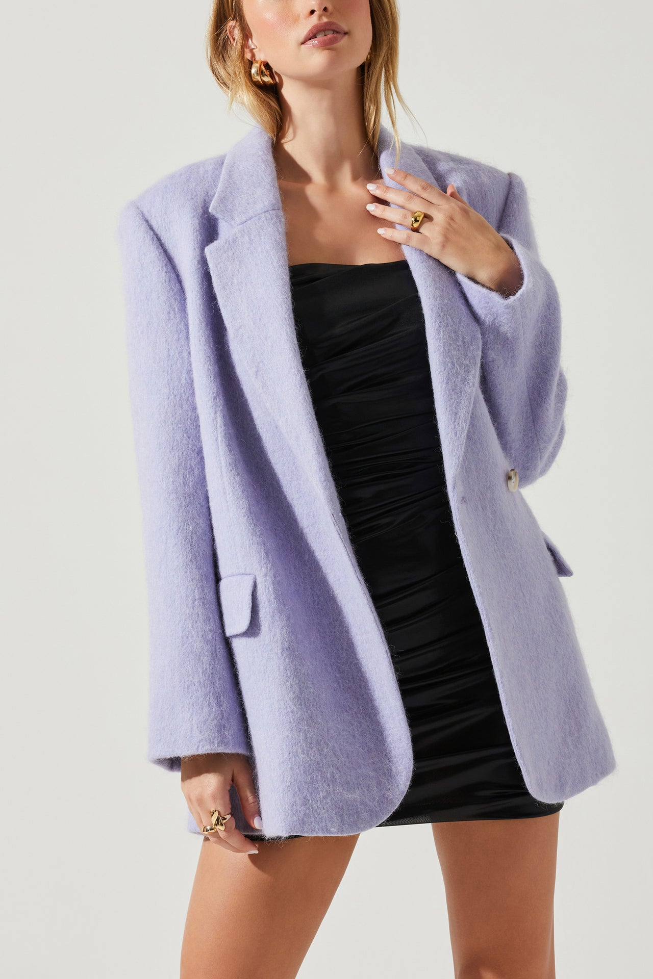 Kindra Periwinkle Blazer, Blazer Jacket by ASTR | LIT Boutique