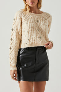Thumbnail for Madison Sweater Cream, Sweater by ASTR | LIT Boutique