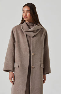 Thumbnail for Londyn Coat Taupe, Coat Jacket by ASTR | LIT Boutique