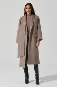 Thumbnail for Londyn Coat Taupe, Coat Jacket by ASTR | LIT Boutique