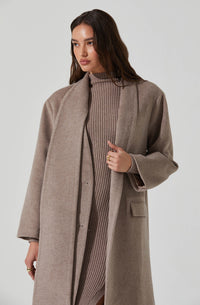 Thumbnail for Londyn Coat Taupe, Coat Jacket by ASTR | LIT Boutique