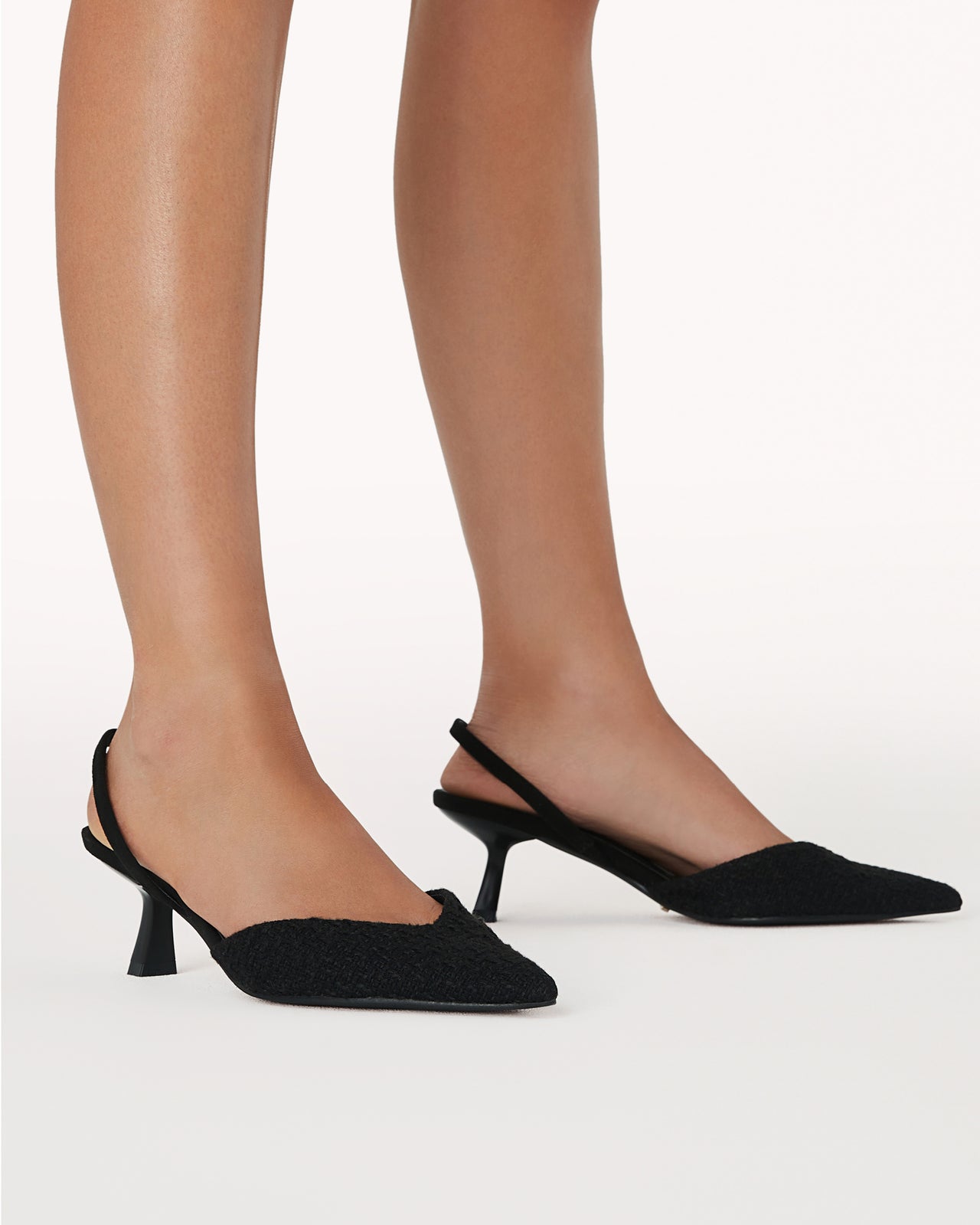 Anita Boucle Heels Black, Heel Shoe by Billini | LIT Boutique