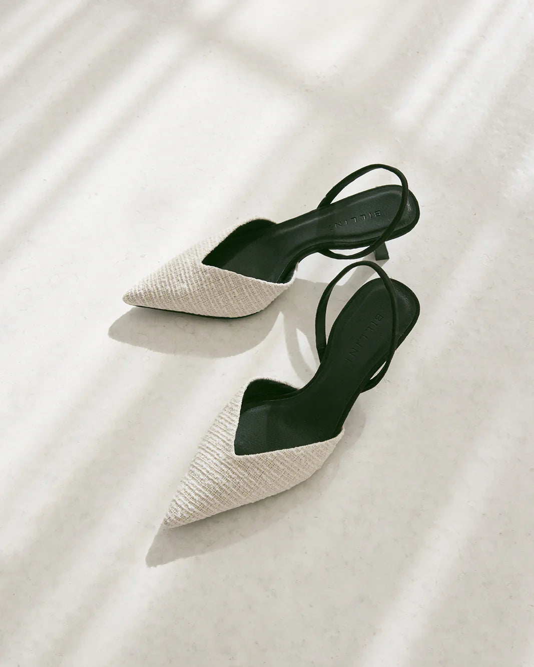 Anita Boucle Heels Cream, Heel Shoe by Billini | LIT Boutique