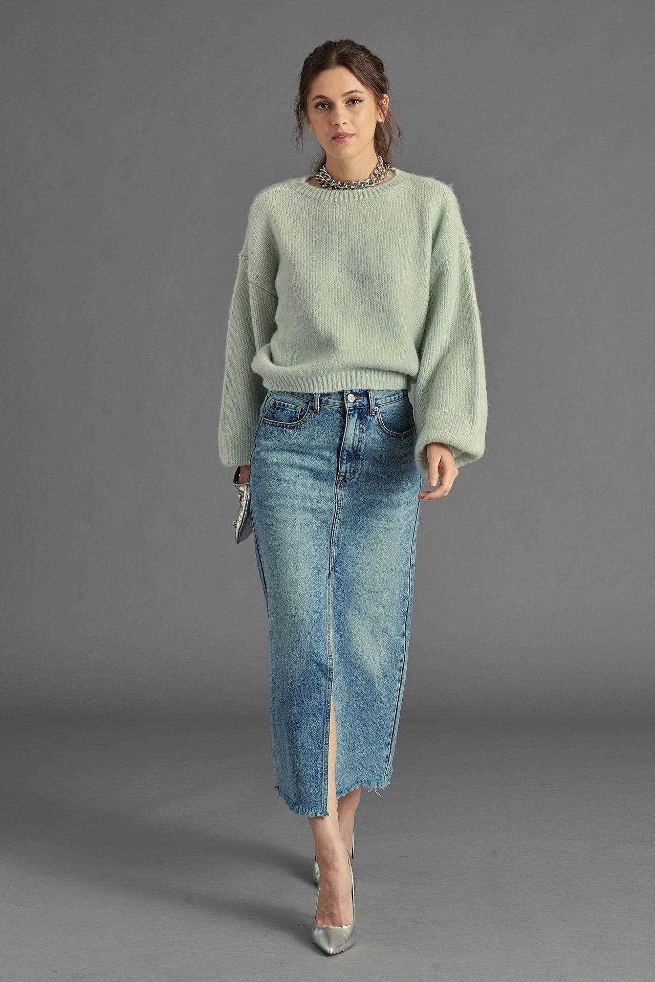 Collette Sweater Jade Cream,  by Steve Madden | LIT Boutique