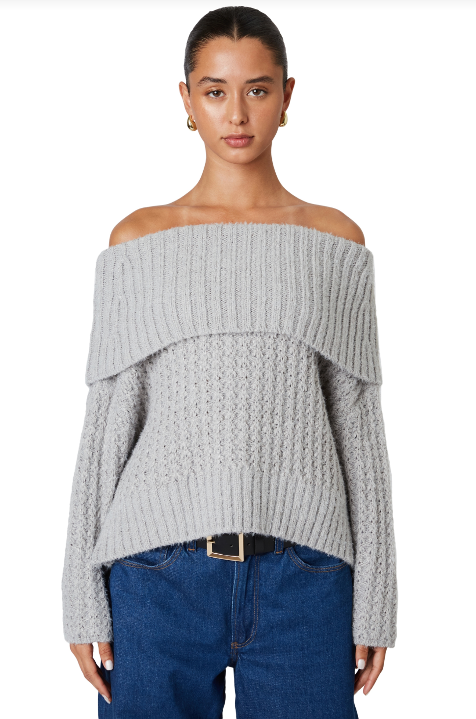 Chamonix Sweater Grey, Sweater by Nia | LIT Boutique