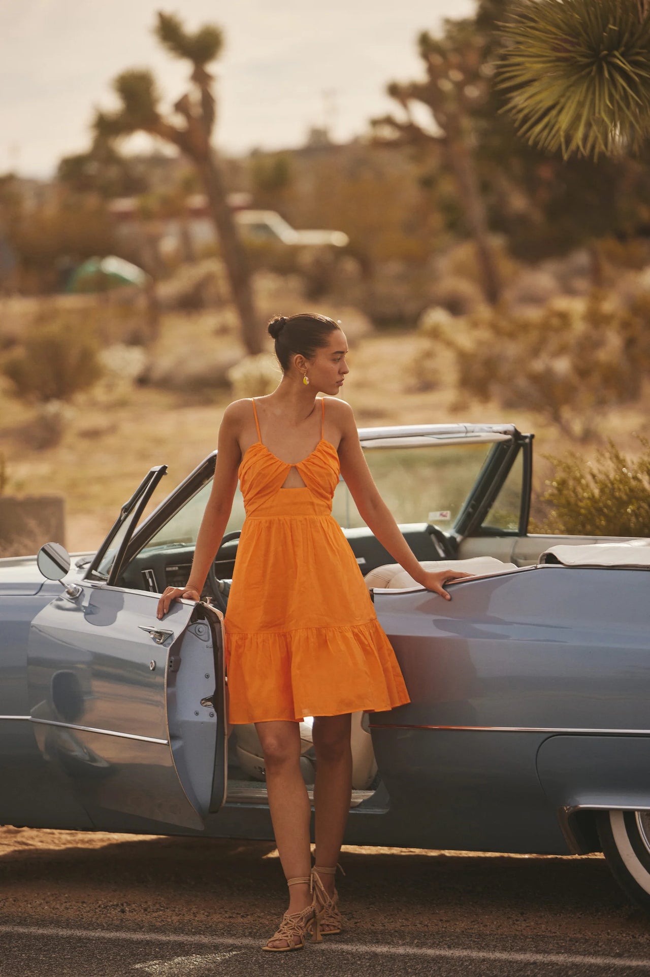 Orange sun deals dress