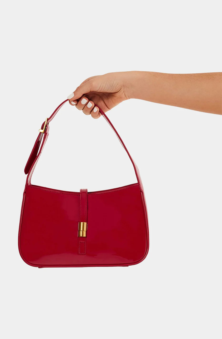 Clara Shoulder Bag Scarlett Patent, Evening Bag by Billini | LIT Boutique