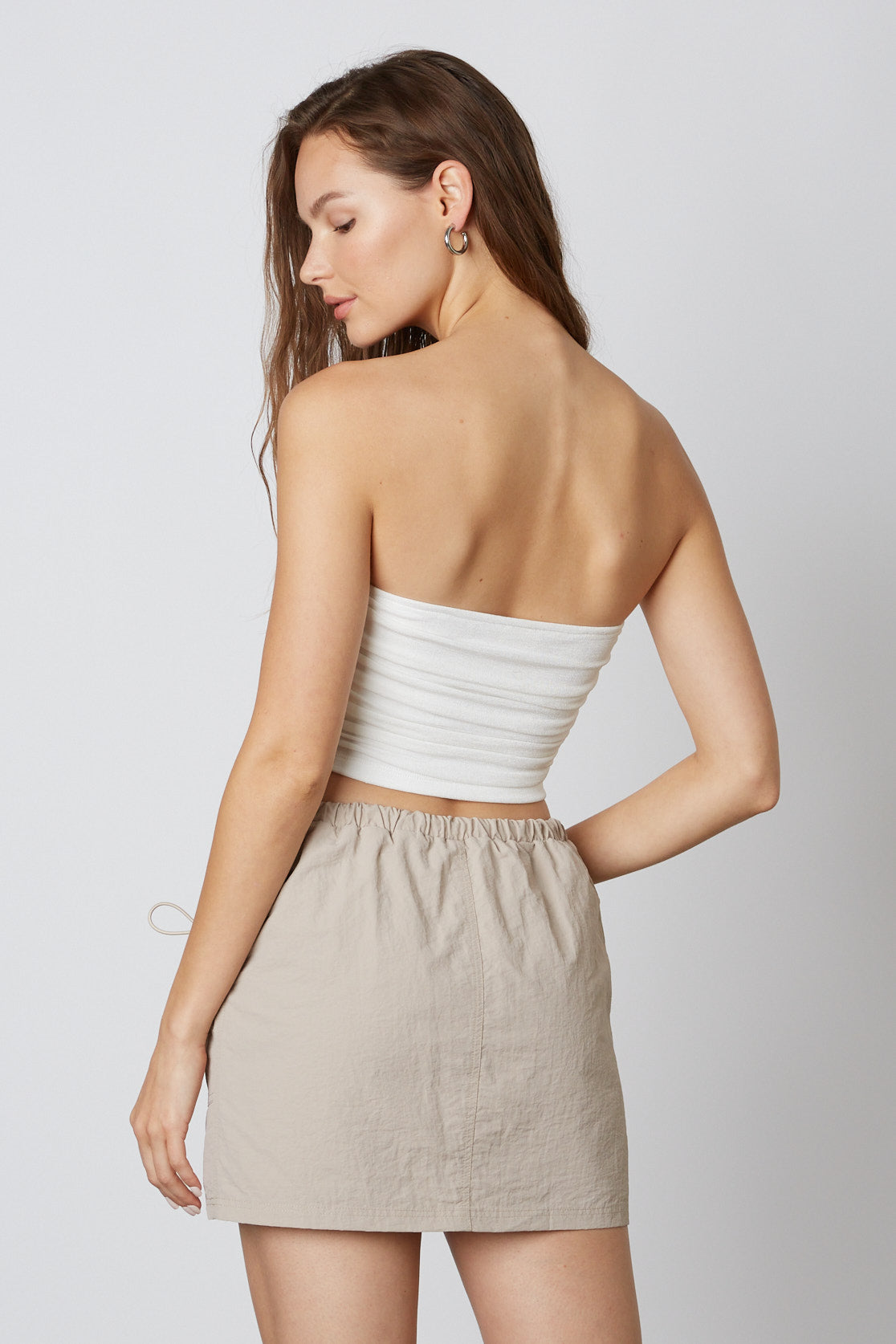 Ashleigh Mini Skirt Tan, Mini Skirt by Cotton Candy | LIT Boutique