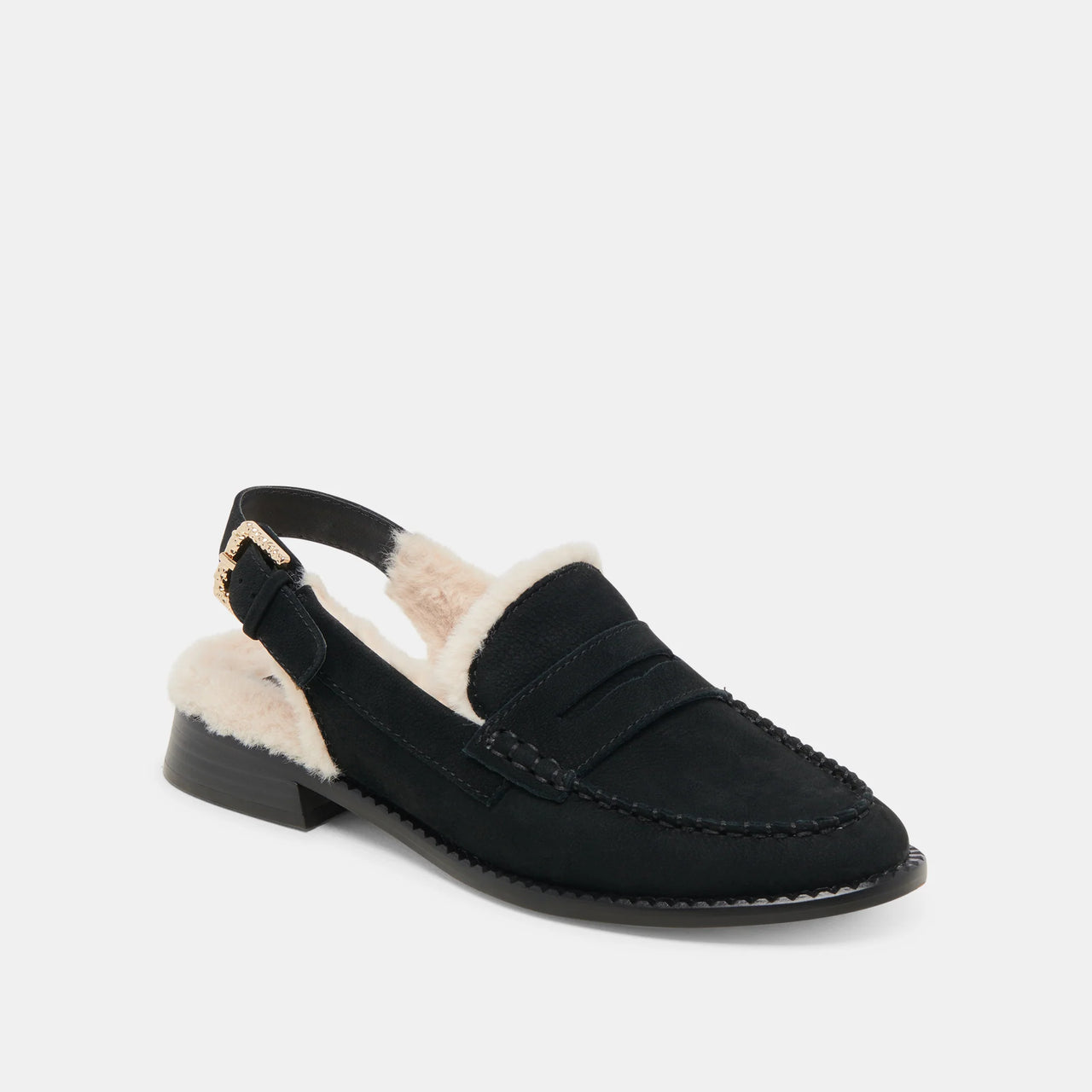 Hardi Plush Loafers Charcoal Suede, Flat Shoe by Dolce Vita | LIT Boutique