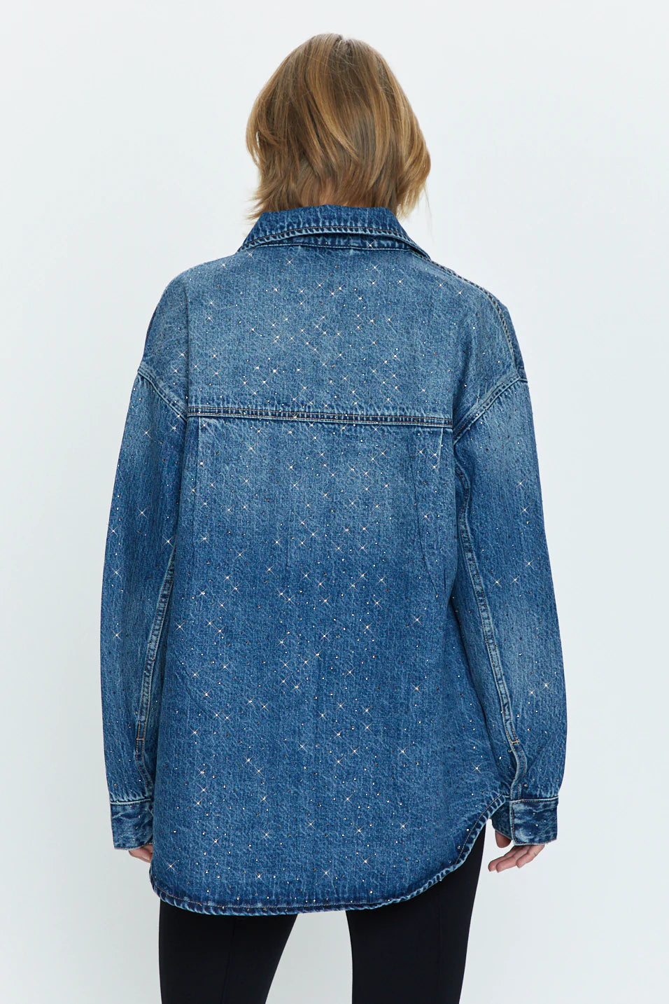 Mandy Rhinestone Denim Jacket, Jacket by Pistola | LIT Boutique