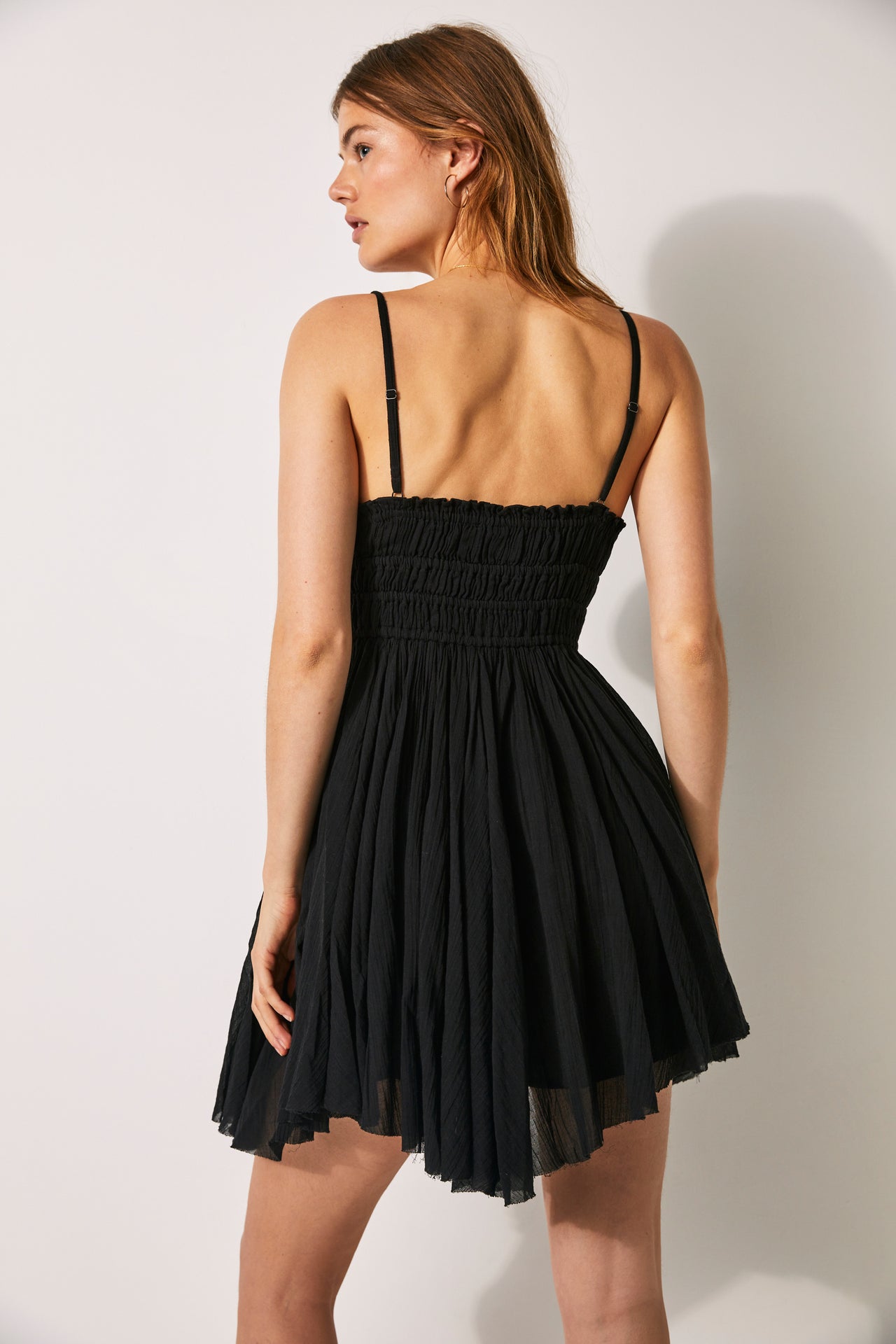 Delia Slip Black, Mini Dress by Free People | LIT Boutique