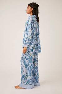 Thumbnail for Dreamy Days Pajama Set Misty Combo, PJ Lounge by Free People | LIT Boutique